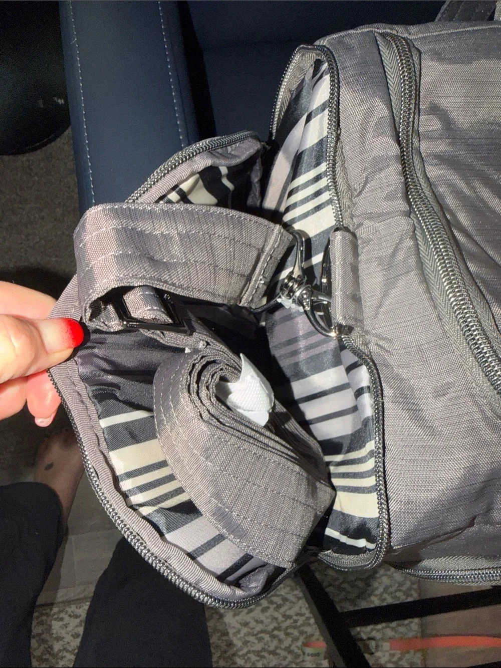 lug Trolley Duffel Bag - Gunmetal Grey - NWT